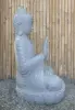  Product image 5 of the product “Seated Buddha made of Riverstone in Abhaya Position - gesture of fearlessness, H.100 cm, natural. ”